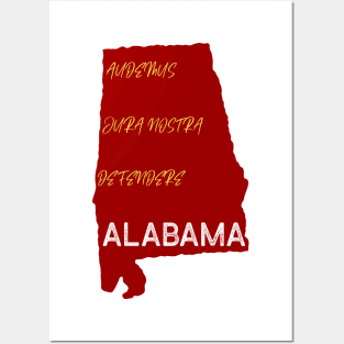 State of Alabama Posters and Art